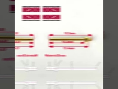 Металлизированные шпильки 2,0x18,5 мм позолоченные терминальные шпильки латуни контактные точки шпильки для соединителя