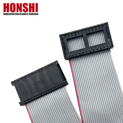 IDC Мужской соединитель 6 8 10 12 14 16 18 26 40 Pin 2.54mm Pitch Dip Flat Ribbon Cable