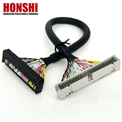 UL20276 Сертифицированный 40P Shielded Ribbon Cable PLC соединение IDC к коробке заголовка плоский кабель