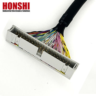 UL20276 Сертифицированный 40P Shielded Ribbon Cable PLC соединение IDC к коробке заголовка плоский кабель
