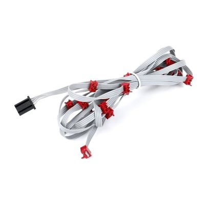 ПВХ полиэстер 28AWG Плоский кабель 1.27 мм Микроконнектор 8 штифтов IDC кабель