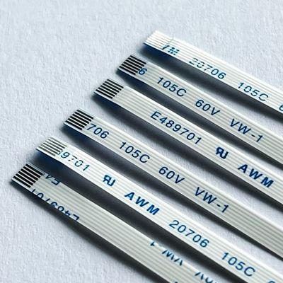 6 штифтов FFC Flat Cable Custom Awm 20706 105c 60v Vw-1 0,5 мм Пич FFC FPC кабель