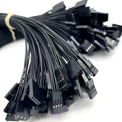 2.54мм 4 штифты Dupont кабельной сборки UL1007 24awg черный