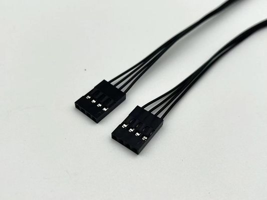 2.54мм 4 штифты Dupont кабельной сборки UL1007 24awg черный