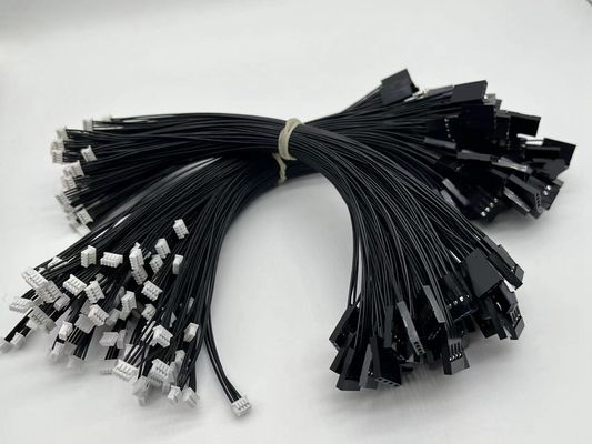 2.54мм 4 штифты Dupont кабельной сборки UL1007 24awg черный