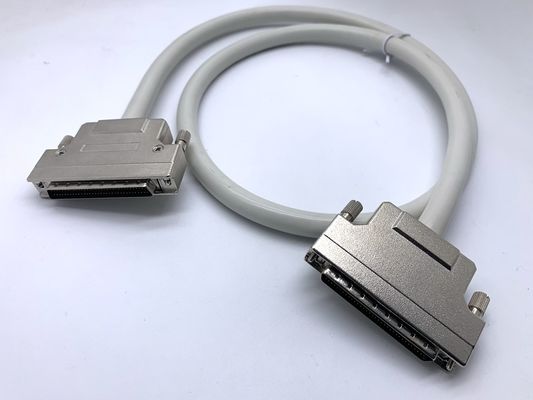 HPDB 100 Pin MDR Connector Сборка кабеля SCSI Черная проволока с контактным материалом из латуни