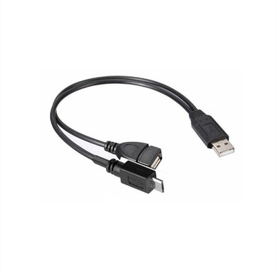 USB 2.0 разделитель мужской на женский Micro B USB C кабель позолоченный для мобильных телефонов