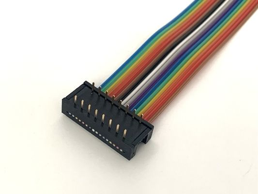 DIP Plug Серое плоское кабельное собрание 16 Pin Ribbon Cable UL2651 28awg 2.54mm Pitch