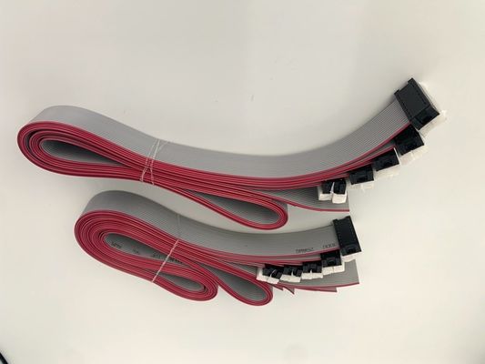 DIP Plug Серое плоское кабельное собрание 16 Pin Ribbon Cable UL2651 28awg 2.54mm Pitch