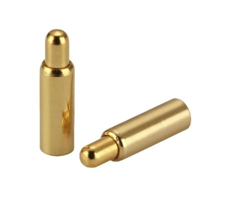 Солевой туман 72H латунный Pogo Pin позолоченный для ODM 6.0 мм высокого тока DIN стандарт