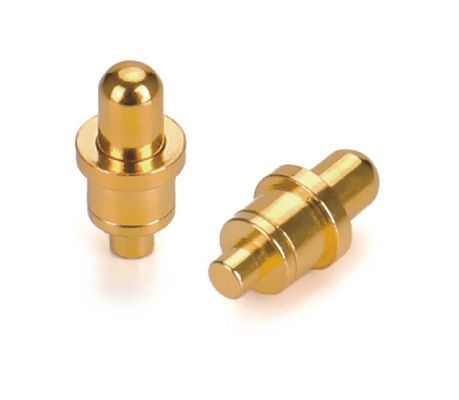 Мужской пружинный шприц покрыт золотом для 3,00 мм Pogo Pin Connectors -40 °C-105 °C