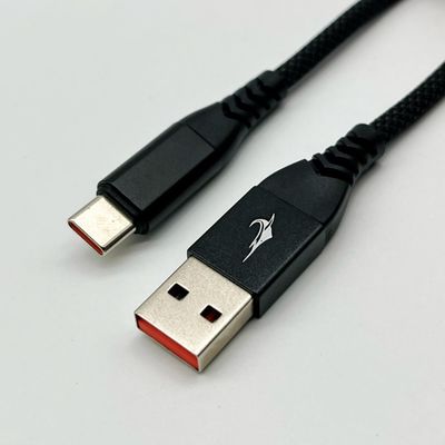 Черный UL2725 USB кабель типа C USB 2.0 мужской разъем с позолоченным