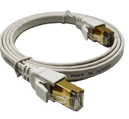 Специальный белый кабель Cat8 Ethernet для сетевого соединения Rj45