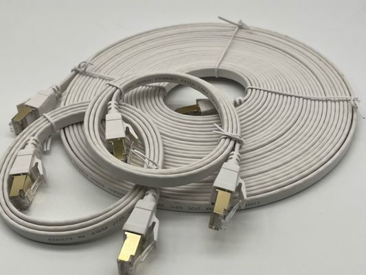Специальный белый кабель Cat8 Ethernet для сетевого соединения Rj45