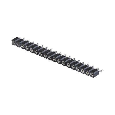 2.54mm Обработанный женский заголовок правого угла SMT SMD однорядный 1-40pin PCB соединитель