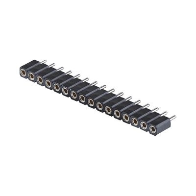 2.54mm Обработанный женский заголовок правого угла SMT SMD однорядный 1-40pin PCB соединитель
