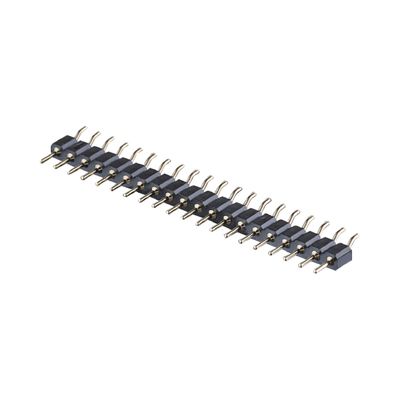 2.54mm Обработанный женский заголовок правого угла SMT SMD однорядный 1-40pin PCB соединитель