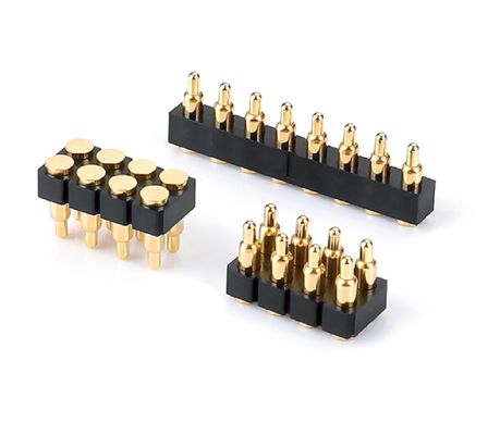 2.54мм Пич Пого Пин Коннектор Спринг 8pin H1.5mm SMT Type Gold Plated Brass Connector