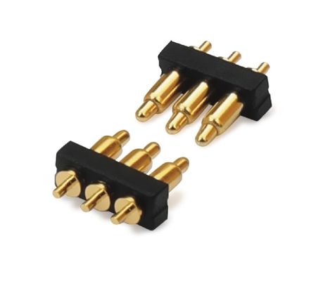 2.54mm Pitch Male 5 Pin PCB Connector Пролетно загруженный Pogo Pin Connector Дип тип