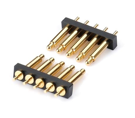 2.5mm 4 Pin Pogo Connector H3.5mm SMT Type Gold Plated Brass Pogo Connector (Сключатель для подключения к Пого)