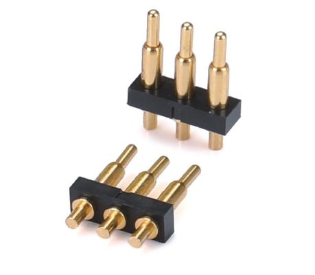 Однорядная 3pin 1,5mm Дип Тип Золотопокрытый латунь Пого пин Коннектор 2,54mm питч