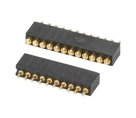 1.27мм Pogo Pin Connector h1.5mm L8.0 Dip Type Gold Plated Brass Connector 10 пин