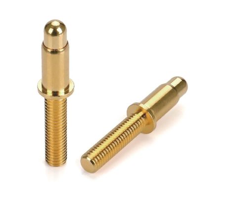 Мужчина сварщик 9,5 мм Pogo Pin Connector Brass 3,2 мм Высота пружина загруженная позолоченная
