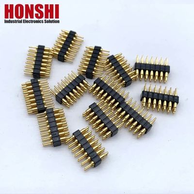2.54мм H2.5 2x7Pin Pogo Pin Connector Медленный пружинный загруженный электронный прямой пластинки