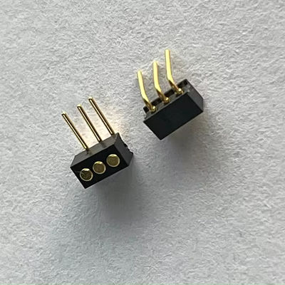 1.27мм 3pin Right Angle Dip Type Brass Spring Loaded Magnetic Pogo Pin Connector (Подъемный магнитный коннектор для подъемного звена)