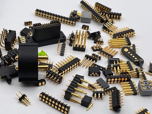 Сплавный тип Pogo Pin Connector 2.54mm Pitch 1x5P Мужской весенне загруженный Pogo Pin