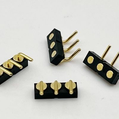 3p 2,54 мм весенне-нагруженный женский шаровой пластмасс магнитный Pogo Pin соединитель