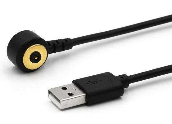 2 штифта магнитный Pogo Pin соединительный кабель к USB Type A M Белый кабель