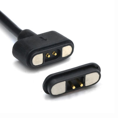 2 штифта магнитный Pogo Pin соединительный кабель к USB Type A M Белый кабель