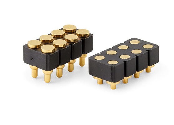 6pin женский Pogo Pin соединитель и пружинный контактный соединитель для SMD PCB настраиваемый