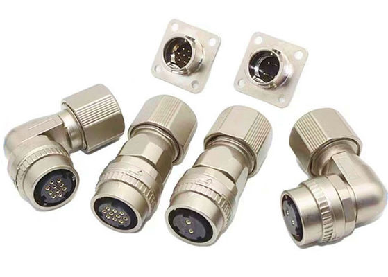 Одноприкосновение женского круглого проволочного соединителя IP67 2P 10P прямая сварная проволока