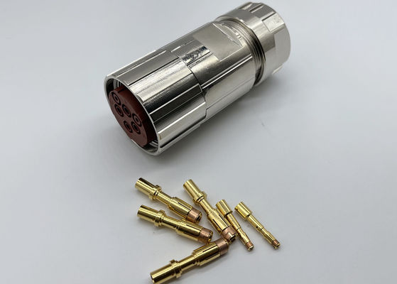 Круговое M40 силовое соединитель 6 штифтов серво-кодер женский крамп проволока