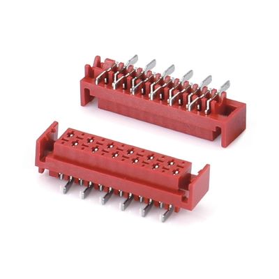 2.54мм Пич IDC Стыковочный PCB соединитель прямой тип микро совпадение красный кабель мужской соединитель