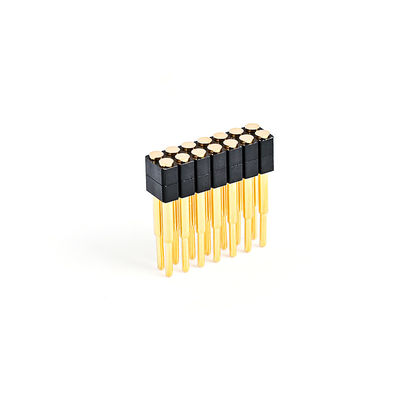 2.54мм 16P Pogo Pin Connector SMT Type Gold Plated Brass Spring Loaded Pogo Pins (Пого-прикосновение с золотым покрытием)