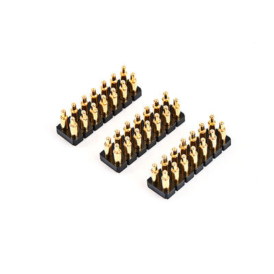 2.54мм 16P Pogo Pin Connector SMT Type Gold Plated Brass Spring Loaded Pogo Pins (Пого-прикосновение с золотым покрытием)