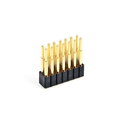2.54мм 16P Pogo Pin Connector SMT Type Gold Plated Brass Spring Loaded Pogo Pins (Пого-прикосновение с золотым покрытием)