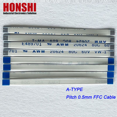 Ffc Flat Cable Custom Awm 20624 80c 60v Vw-1 4 6 8 12 15 22 32 40 68 Пинный кабель Ffc