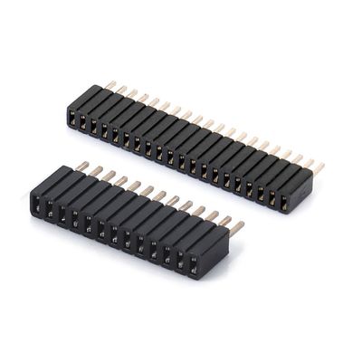 1.0 Женская головка погрузка двойной ряд прямой PA6T черный 2pin-100pin Board To Board соединитель