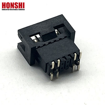 1.27mm Pitch H5.7mm SMT Brass Gold Plated Male Box Header PCB Connector (СМТ латунь золотой мужской коробки с заголовком)