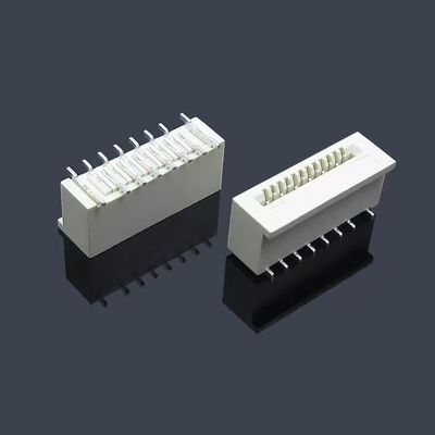 Разъем для FFC/FPC кабеля 1.25 мм, ZIF, боковой контакт с фиксатором, 8 10 18 30 контактов, угловой тип