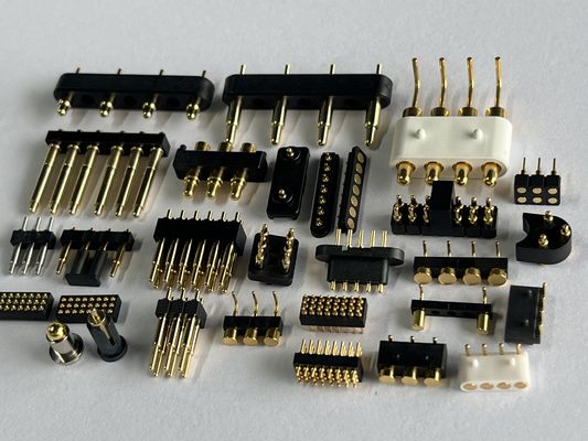SMT Type Pogo Pin Docking Connector 4pin 10pin 12pin Пролетно загруженный контакт с высокой долговечностью и устойчивостью к соляному туману