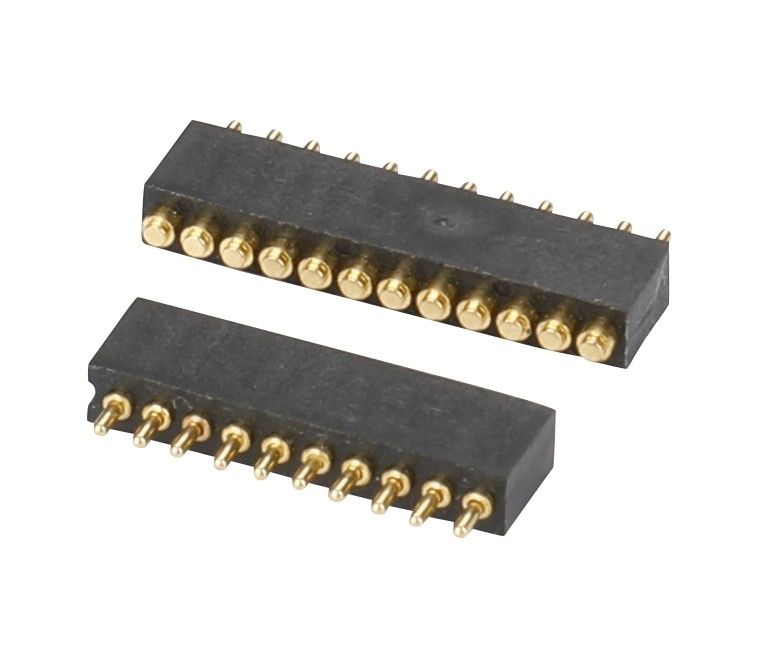 1.27мм Pogo Pin Connector h1.5mm L8.0 Dip Type Gold Plated Brass Connector 10 пин