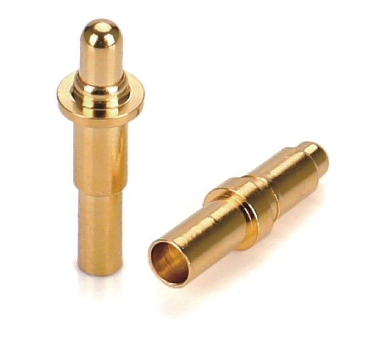 Мужчина сварщик 9,5 мм Pogo Pin Connector Brass 3,2 мм Высота пружина загруженная позолоченная