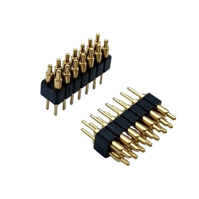 2.54мм H2.5 2x7Pin Pogo Pin Connector Медленный пружинный загруженный электронный прямой пластинки