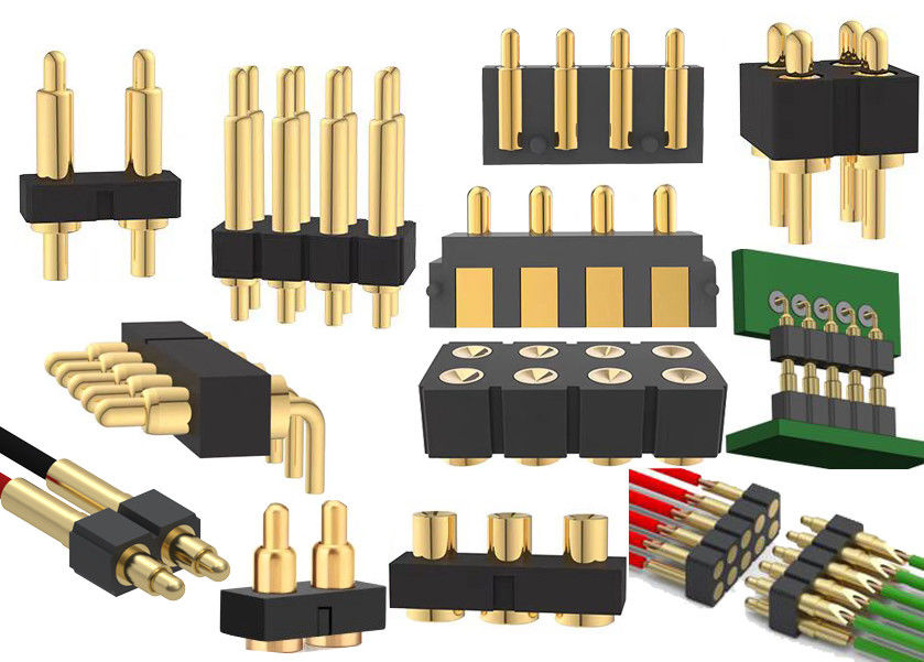 1x3P DIP Pogo Pin Connector Пролетная загрузка 2 пин - 40 пин 2.54 мм