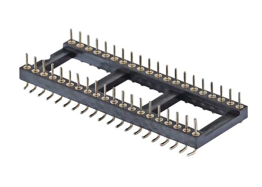 Обработанный Круглый Пиновый Заголовок SMT Тип PCB H3.0mm 6 Pin - 64 Pin IC Socket